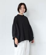 ヴィンテージ天竺×コットンリネンローン　パフスリーブプルオーバー