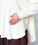 コットンハニカム　ロングプルオーバー