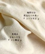 ミニ裏毛×コーマ天竺　パフスリーブプルオーバー