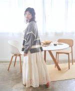 モヘア混ジャガード カーディガン