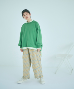 コットンカシミヤ　ビッグプルオーバー