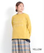 コットンリブニット　刺繍プルオーバー
