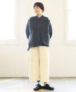 ミックスケーブルニット　2wayベスト