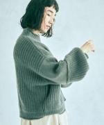 ミックスケーブルニット　プルオーバー