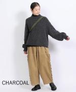 ミックスケーブルニット　プルオーバー