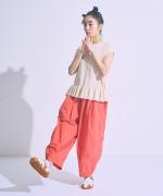 ランダムリブニット　ノースリーブプルオーバー