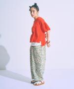 ランダムリブニット　半袖プルオーバー
