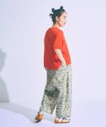 ランダムリブニット　半袖プルオーバー