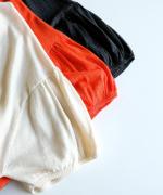 ランダムリブニット　半袖プルオーバー
