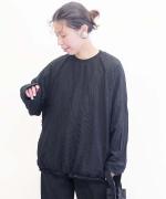 ドライポリエステル裏毛・高温高圧製品染め　ラグランスリーブプルオーバー