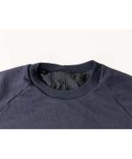 ドライポリエステル裏毛・高温高圧製品染め　ラグランスリーブプルオーバー