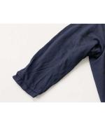 ドライポリエステル裏毛・高温高圧製品染め　ラグランスリーブプルオーバー