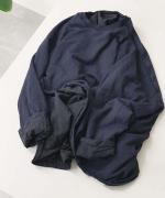 ドライポリエステル裏毛・高温高圧製品染め　ラグランスリーブプルオーバー