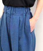 60sフレンチフラックス リネンキャンブリック膨潤洗い加工　カカトレスパンツ