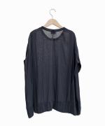 強撚割繊ポリエステルワッシャー　カタックウーブンTee
