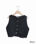 BUTTONED CROP VEST