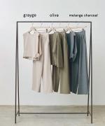 brushed stretch ラップパンツ
