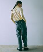 brushed stretch ラップパンツ