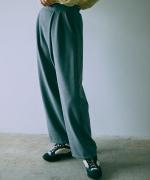 brushed stretch ラップパンツ