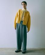 brushed stretch ラップパンツ