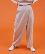 brushed stretch ラップパンツ