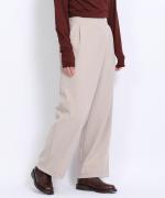 brushed stretch ラップパンツ
