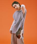 cloudy wool 2WAYロングベスト