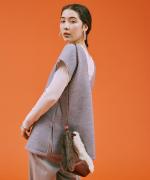 cloudy wool 2WAYロングベスト