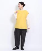 cloudy wool 2WAYロングベスト