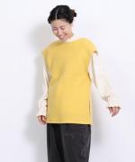 cloudy wool 2WAYロングベスト