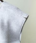 cloudy wool 2WAYロングベスト