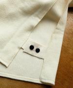 wool cotton rib ハイネックベスト