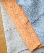 burbling polyester ノーカラージャケット