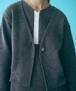 wool cotton rib ヘンリーネックプルオーバー