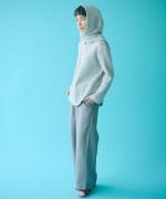 wool cotton rib ヘンリーネックプルオーバー
