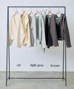 wool cotton rib ヘンリーネックプルオーバー