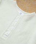 wool cotton rib ヘンリーネックプルオーバー