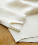 wool cotton rib ヘンリーネックプルオーバー