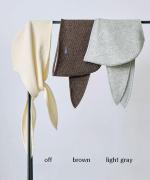 wool cotton rib　フーディストール