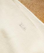 wool cotton rib　フーディストール
