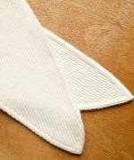 wool cotton rib　フーディストール