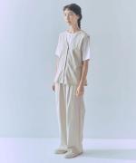 sheer satin　V ネックベスト