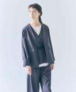sheer satin　V ネックベスト