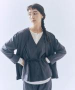 sheer satin　V ネックベスト