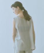 ripple silk mix  スリーブレスプルオーバー