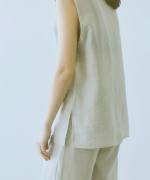 ripple silk mix  スリーブレスプルオーバー