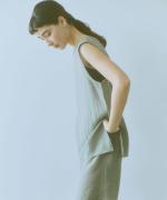 ripple silk mix  スリーブレスプルオーバー