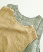 ripple silk mix  スリーブレスプルオーバー