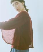 wool lacy jacquard　カシュクールカーディガン
