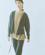 wool lacy jacquard　カシュクールカーディガン